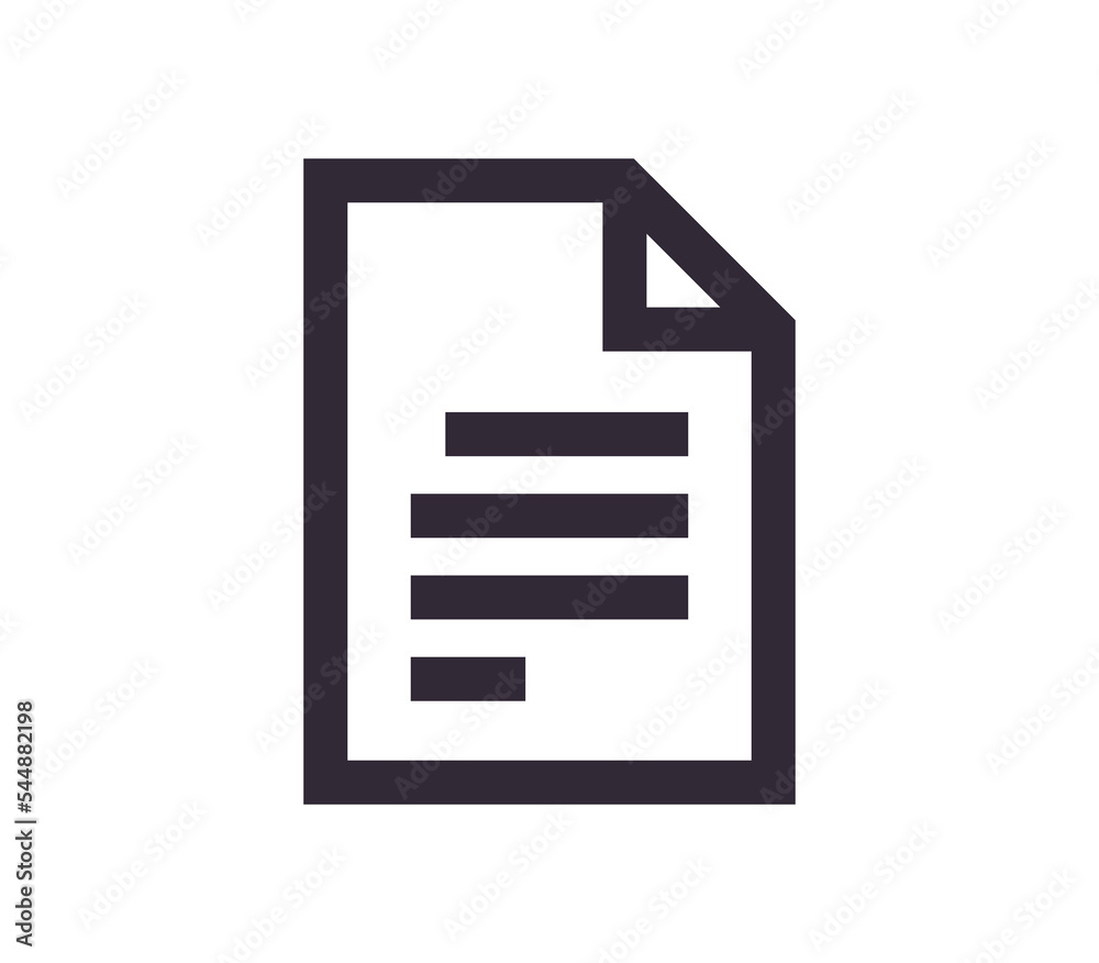 Document symbol and paper icon simple outline linear.
Document symbol and paper icon simple outline linear.