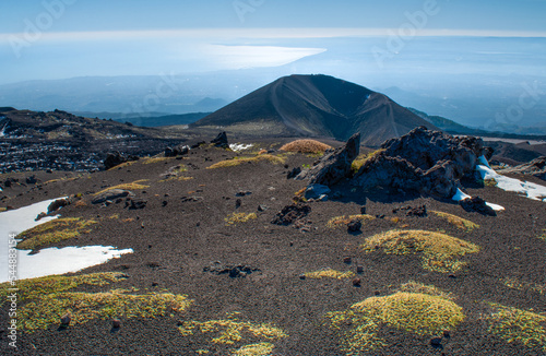 Slope of mount Etna volcano, Sicily, Italy