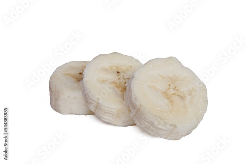 bananas isolated on white background with clipping path and full depth of field. 