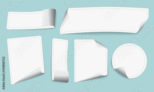 set of papper folding texture vector