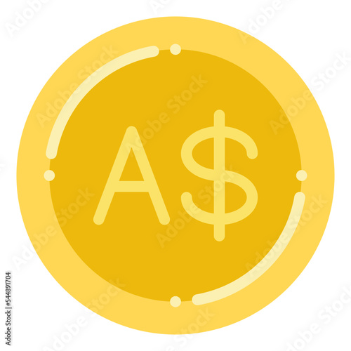 australian dollar currency icon