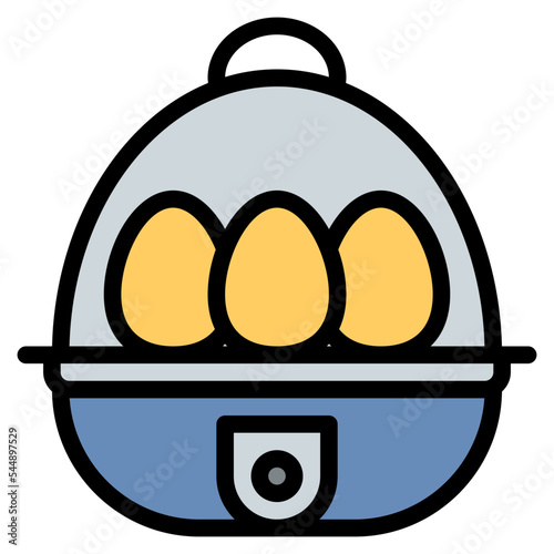 egg cooker household appliance icon