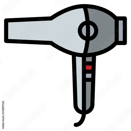 hairdryer household appliance technology icon