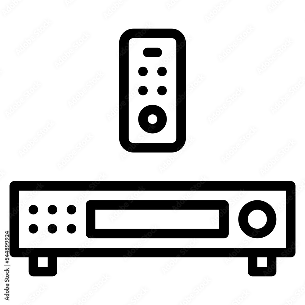 Fototapeta premium tv reciever household appliance icon