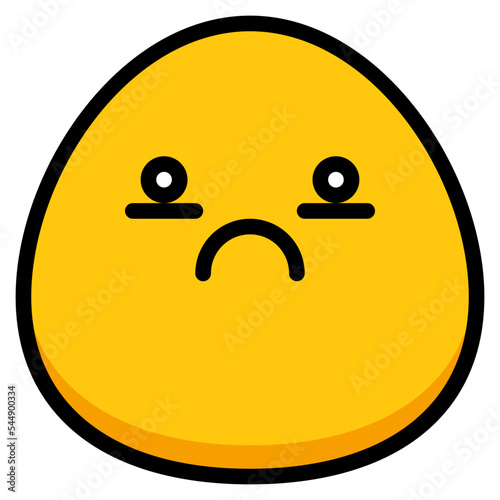 sad unhappy mood emoji icon