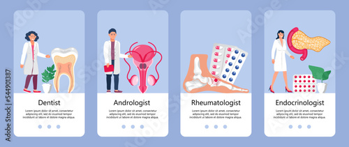 Andrologist treats the prostate. Medical story app. The dentist treats caries and pulpitis.