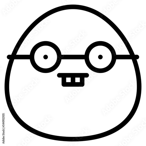 nerd sungrass geek emoji icon
