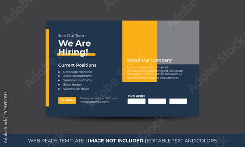 We are hiring software developers, to join our team banner.Square social media post layout. We are hiring banner, poster, background template.