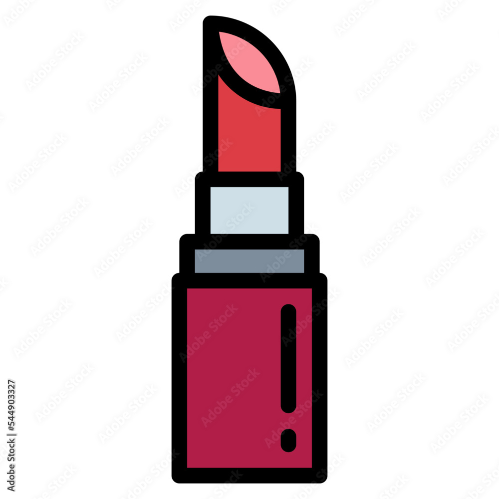 lipstick filled outline icon style lipstick filled outline icon style