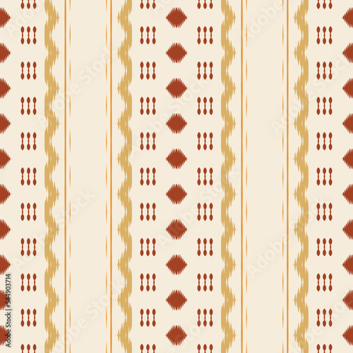 ikat print batik textile seamless pattern digital vector design for Print saree Kurti Borneo Fabric border brush symbols swatches cotton