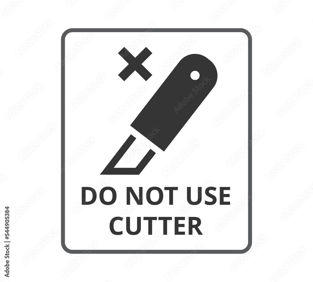 Do not Use Cutter symbol. 

