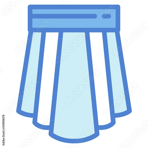 skirt two tone icon style