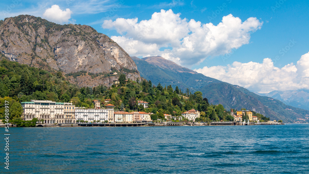 the coast of Lake Como in Tremezzo