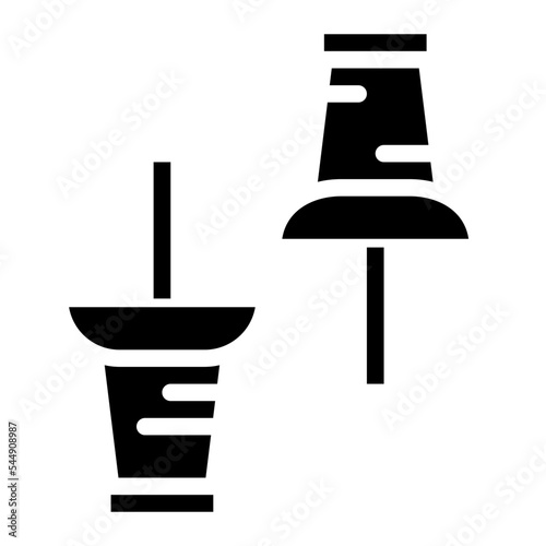 pushpin glyph icon style