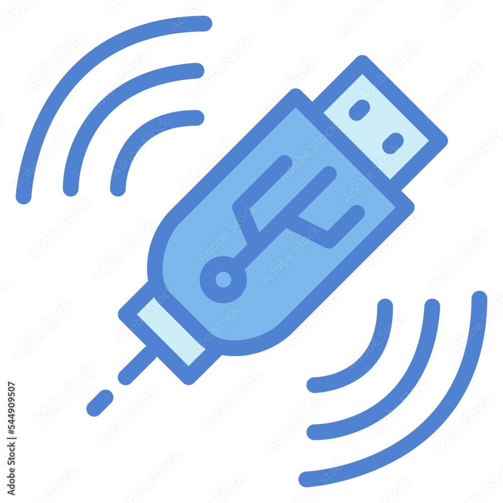 pendrive two tone icon style