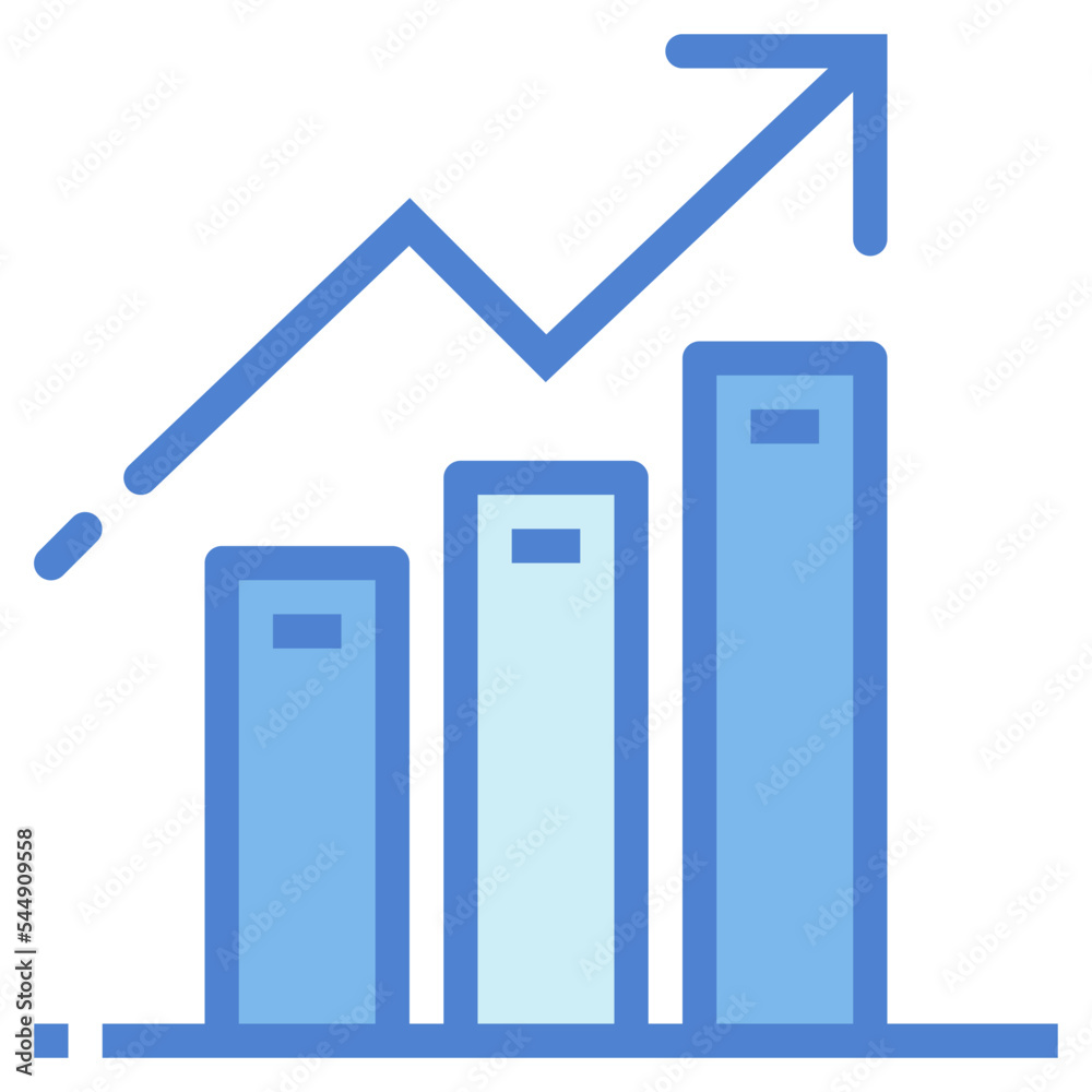 stats two tone icon style stats two tone icon style