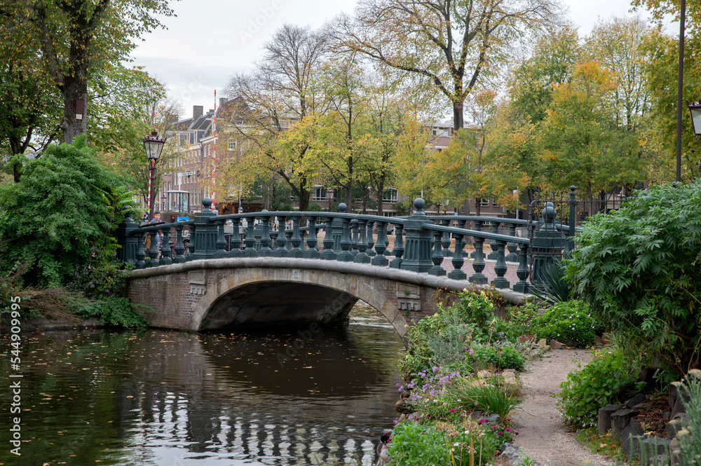 Johan Van Hulstbrug Bridge At Amsterdam The Netherlands 28-10-2022