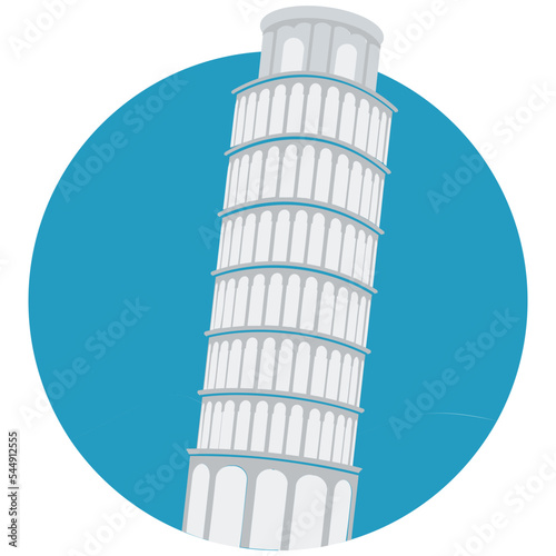 Pisa Tower Vector Illustration