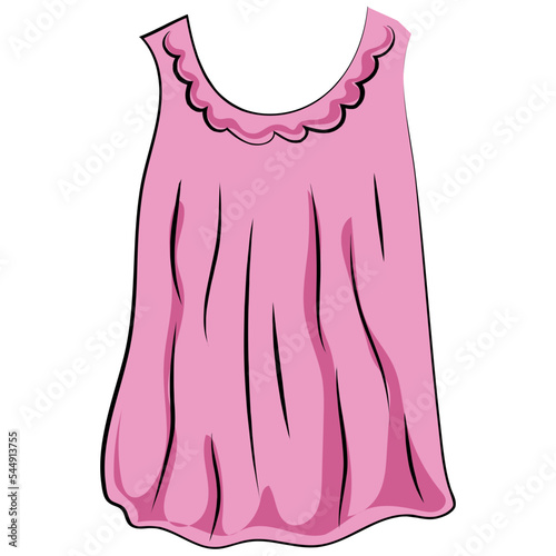 Blouse Colored Sketchy Vector Icon