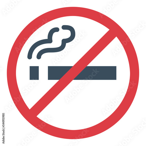 no smoking flat icon style