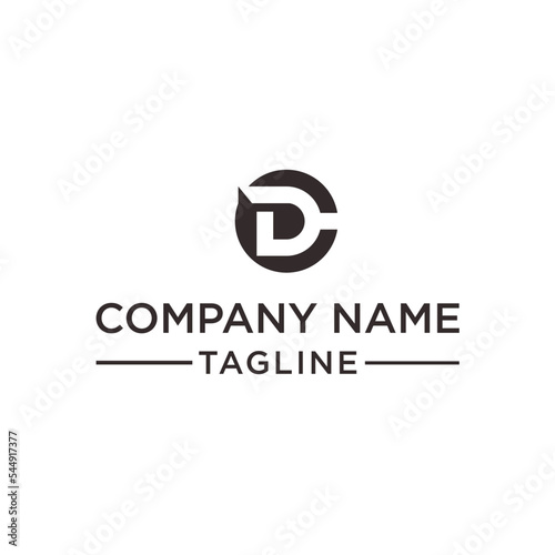 CD creative circle initials logo
