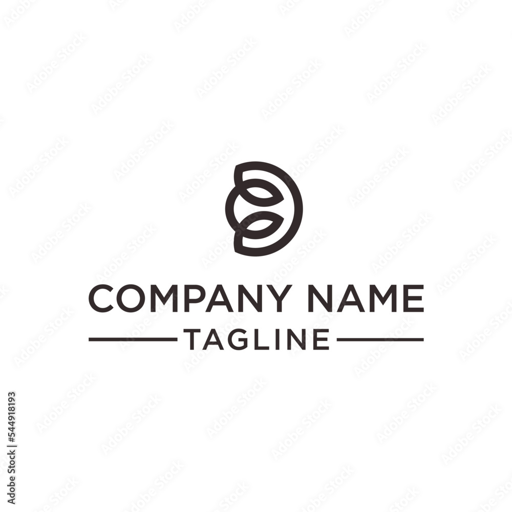 CD creative circle initials logo