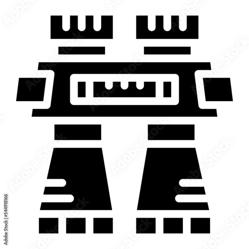 binoculars glyph icon style