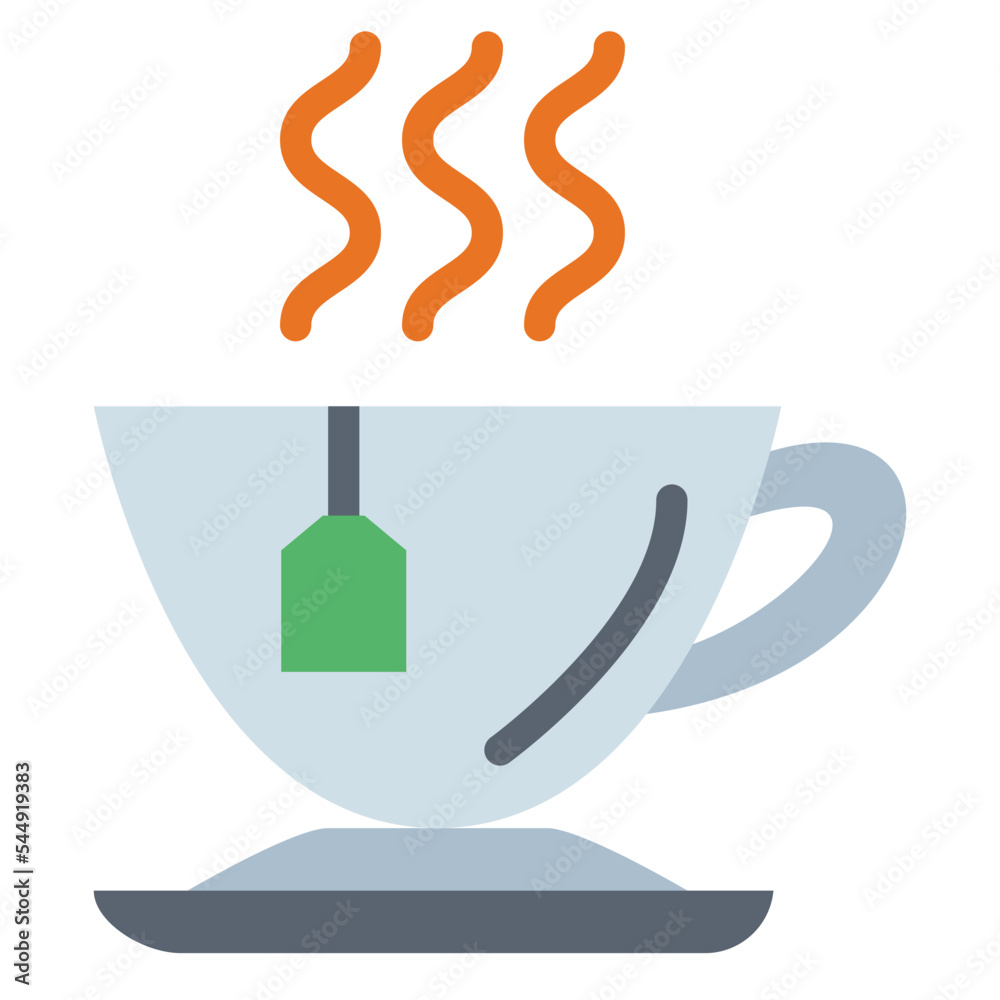 tea flat icon style tea flat icon style