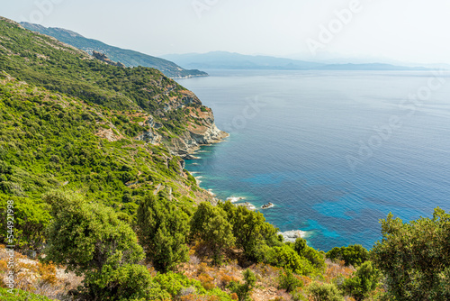 Beautiful panoramic view in Cape Corse, France. © e55evu