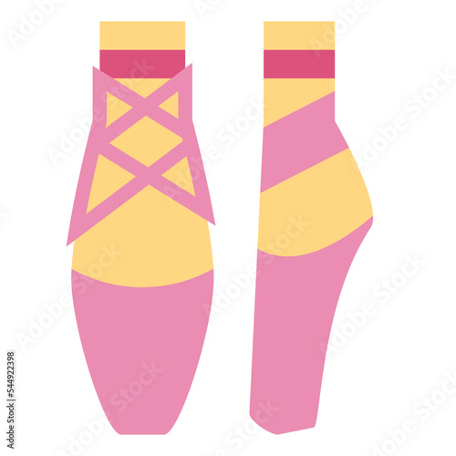 ballet flat icon style