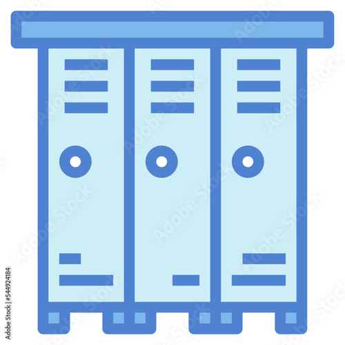 lockers two tone icon style