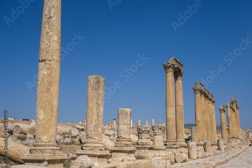 L' Ancienne cité de la Décapole romaine, Jérash en Jordanie