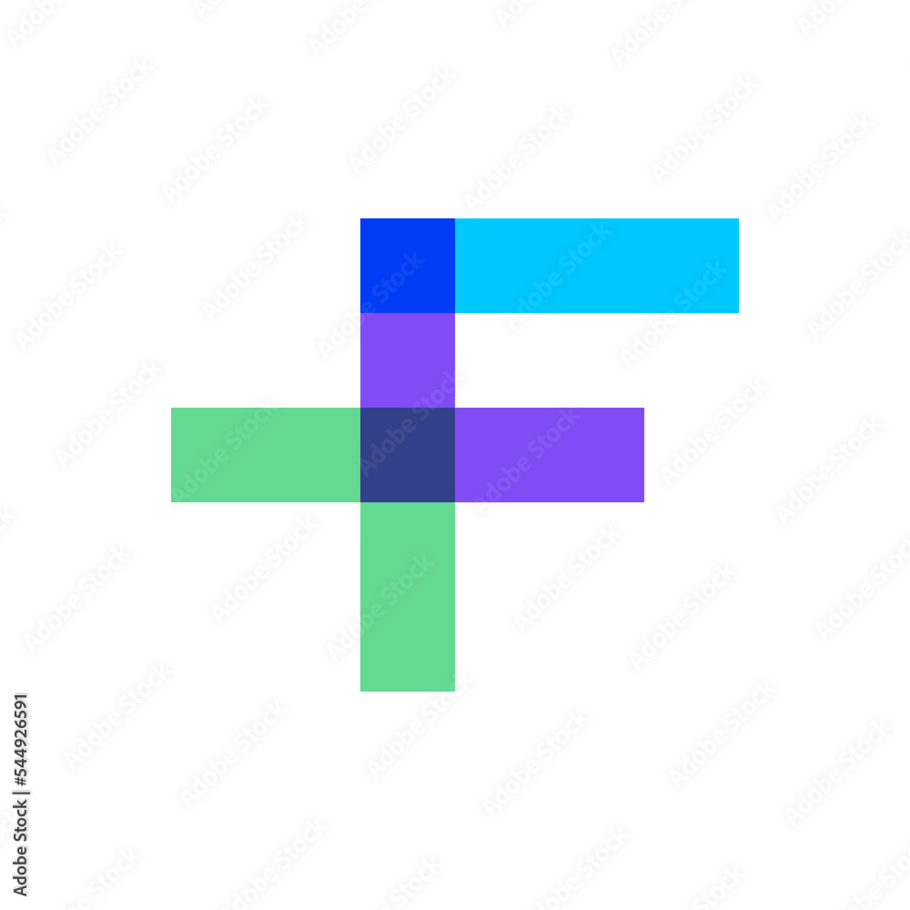 Letter F cross plus medical logo design Letter F cross plus medical logo design