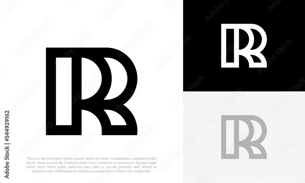 Initial letter R logo design vector Initial letter R logo design vector