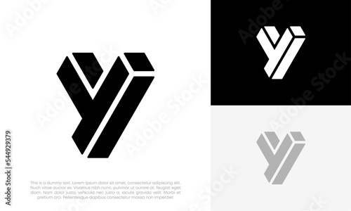Initial letter Y logo design vector