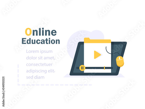 Online education, distance learning, copywriting concept,exam preparation, storytelling,submit content, creative writing