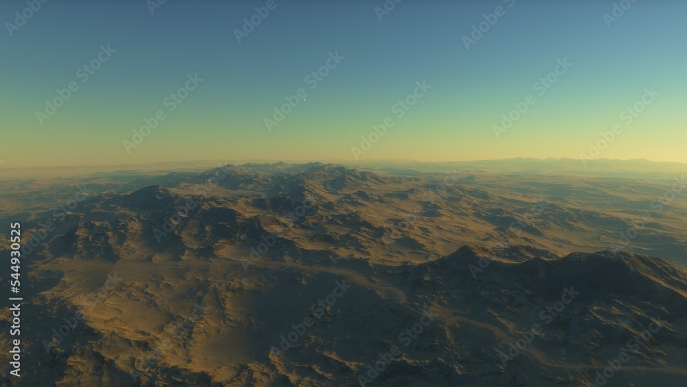 beautiful view from an exoplanet, a view from an alien planet, a computer-generated surface, a fantastic view of an unknown world, a fantasy world 3D render
beautiful view from an exoplanet, a view from an alien planet, a computer-generated surface, a fantastic view of an unknown world, a fantasy world 3D render