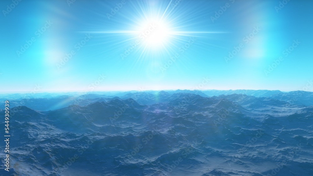 3D fictional space scene
3D fictional space scene