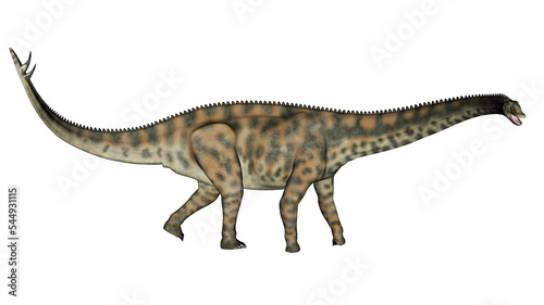 Fototapeta Naklejka Na Ścianę i Meble -  Spinophorosaurus dinosaur walking - 3D render