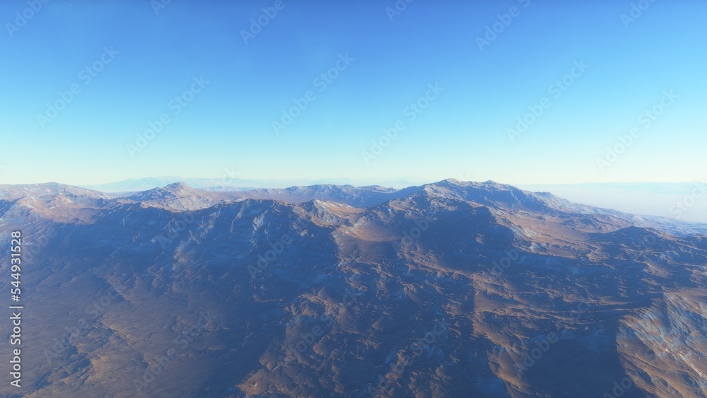 Fototapeta premium Deserted alien planet