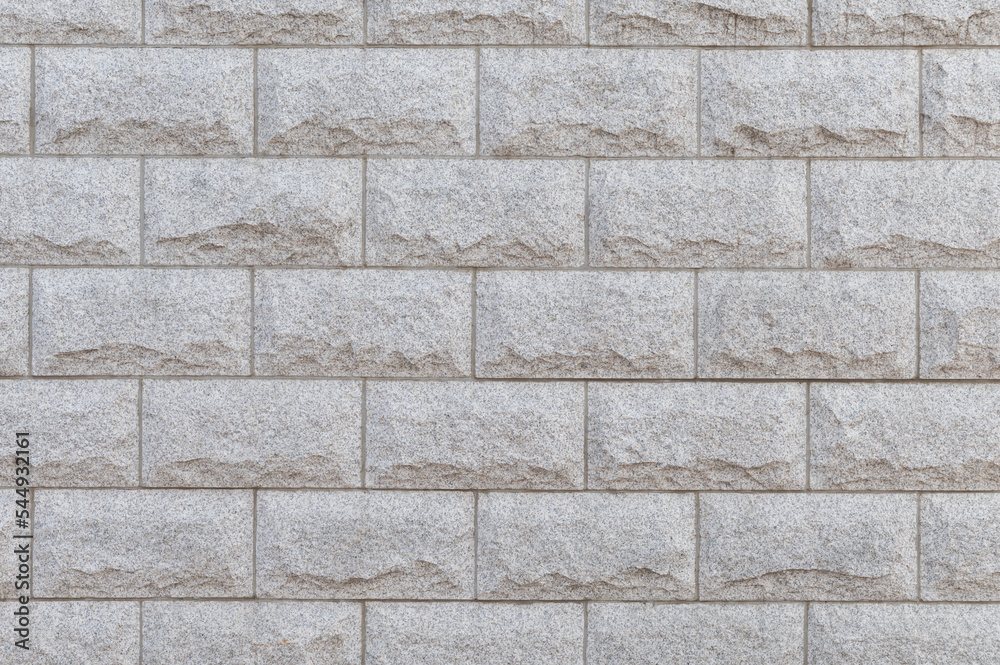 Fototapeta premium Gray stone brick wall background