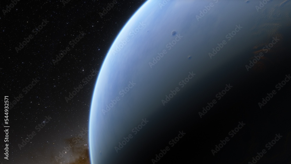 Planets and galaxy, science fiction wallpaper. Beauty of deep space. Billions of galaxy in the universe Cosmic art background 3d render
