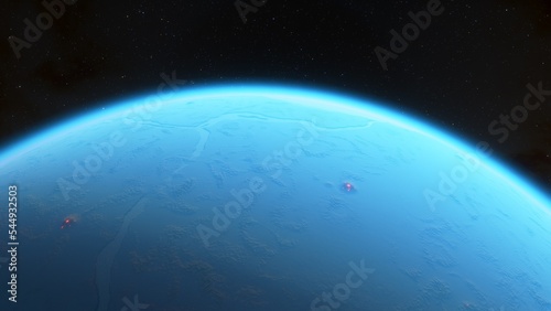 Planets and galaxy, science fiction wallpaper. Beauty of deep space. Billions of galaxy in the universe Cosmic art background 3d render 