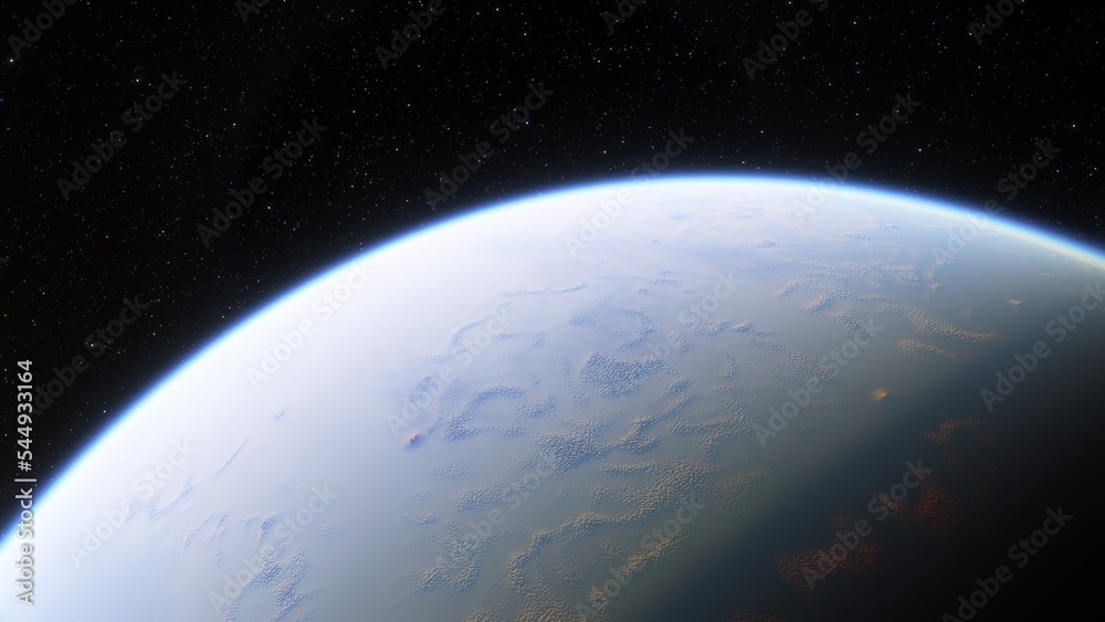 Obraz premium Planets and galaxy, science fiction wallpaper. Beauty of deep space. Billions of galaxy in the universe Cosmic art background 3d render 