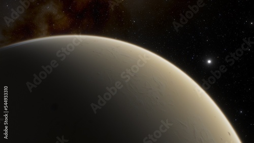 Abstract planets and space background