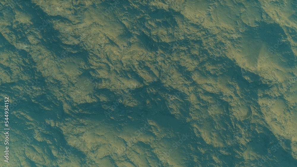Fototapeta premium View of the 3d rendering realistic planet mars surface from space.