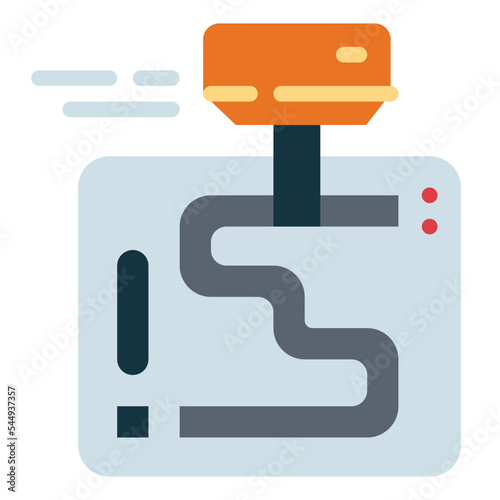 gearshift flat icon style