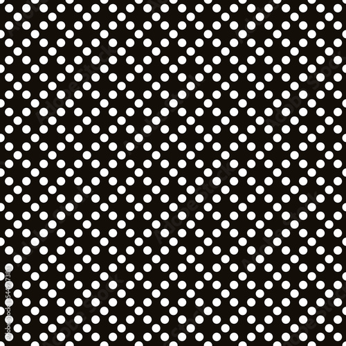 Abstract black and white polka dot pattern