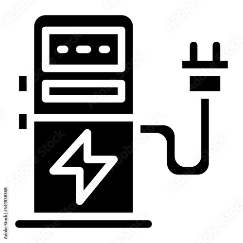 charging glyph icon style