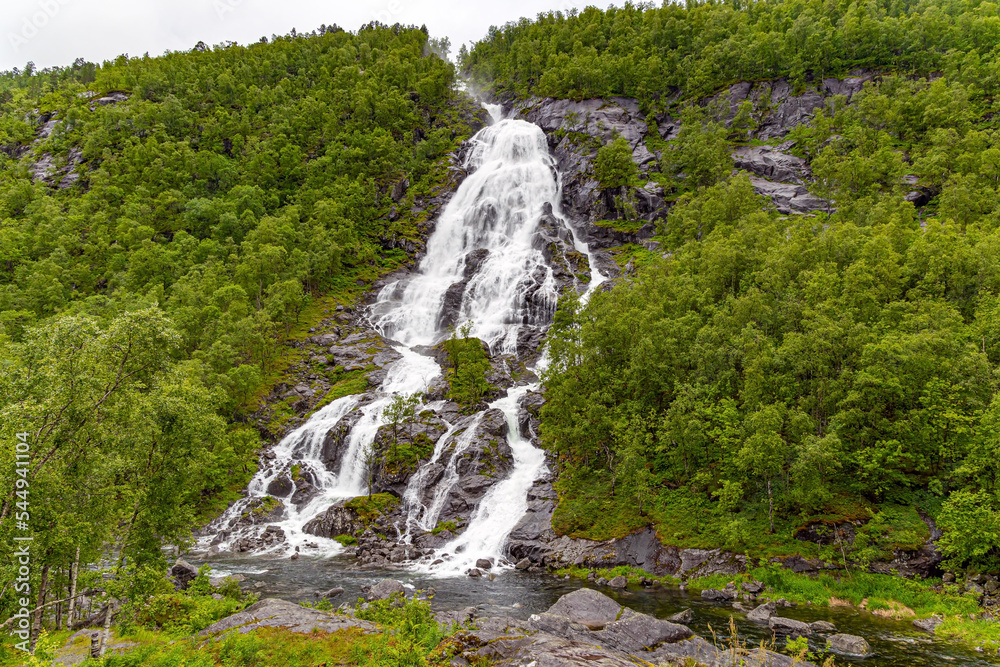 Flesefossen is a large waterfall